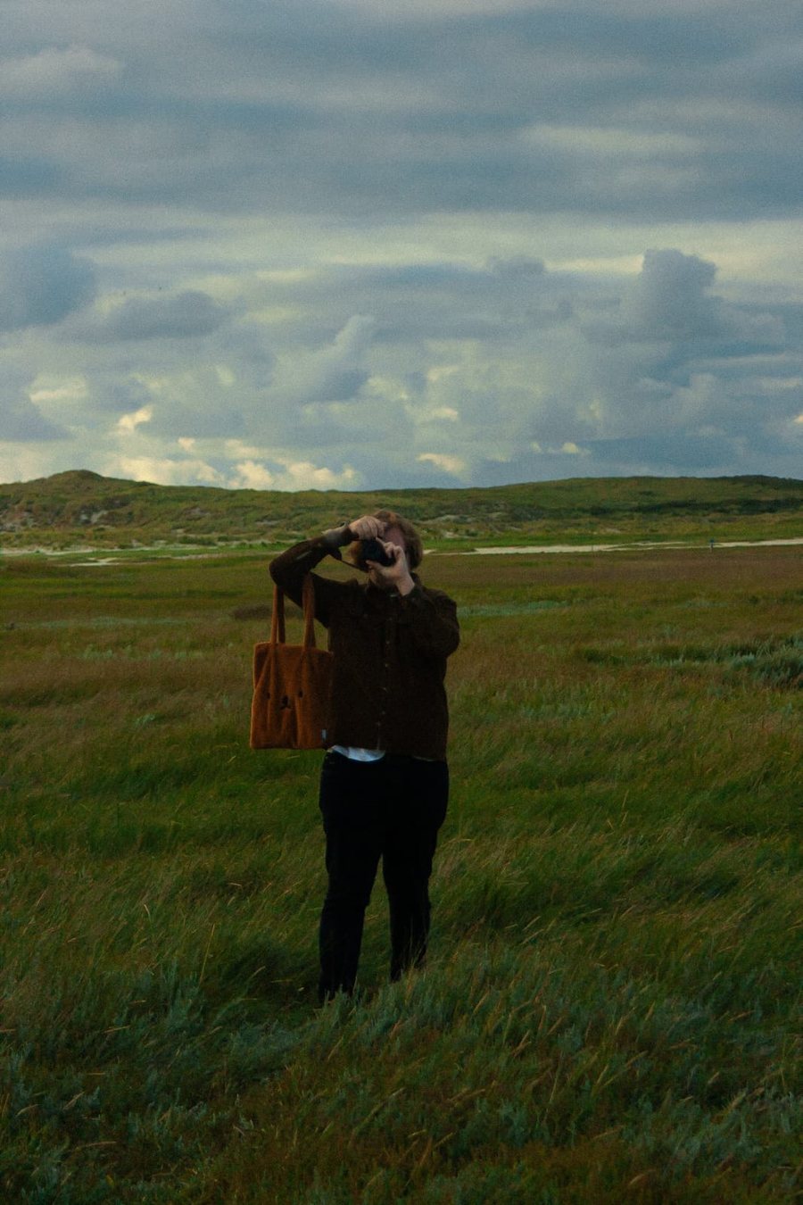 Paul Krüger beim Fotografieren auf Texel