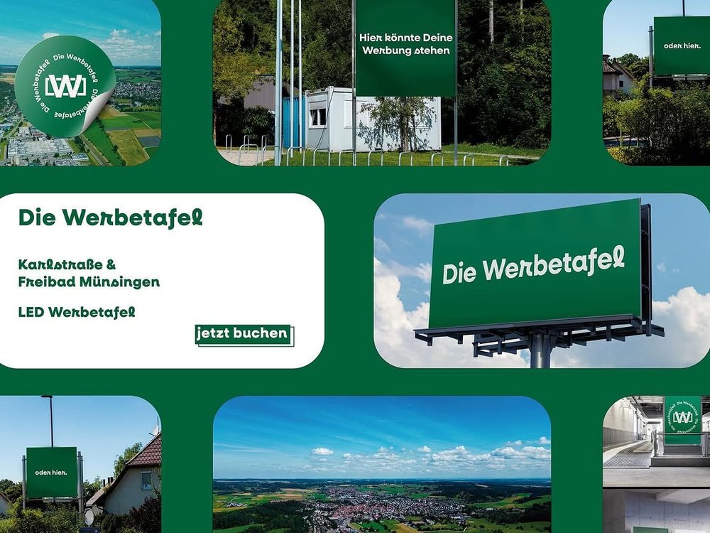Die Werbetafel, Kundenprojekt